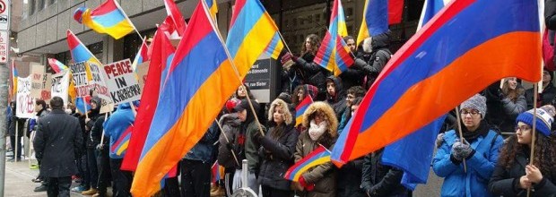 More than 300 Activists Protested at Azerbaijani Embassy in Ottawa