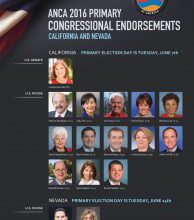 ANCA Releases Congressional Endorsements Ahead of Calif., Nev. Primaries