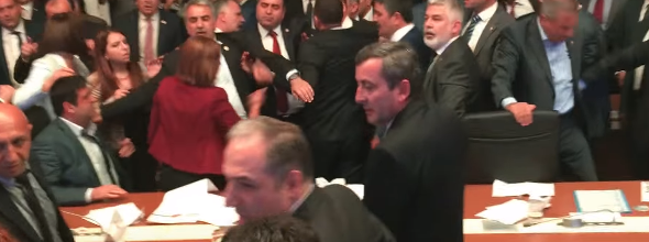 Erdogan’s Thugs in Parliament Beat up Armenian and Kurdish MPs