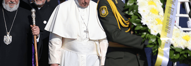 Pope Francis Prays at Armenian Genocide Memorial, Visits Gyumri