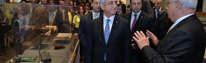 President Sarkisian Visits Armenian Museum of America