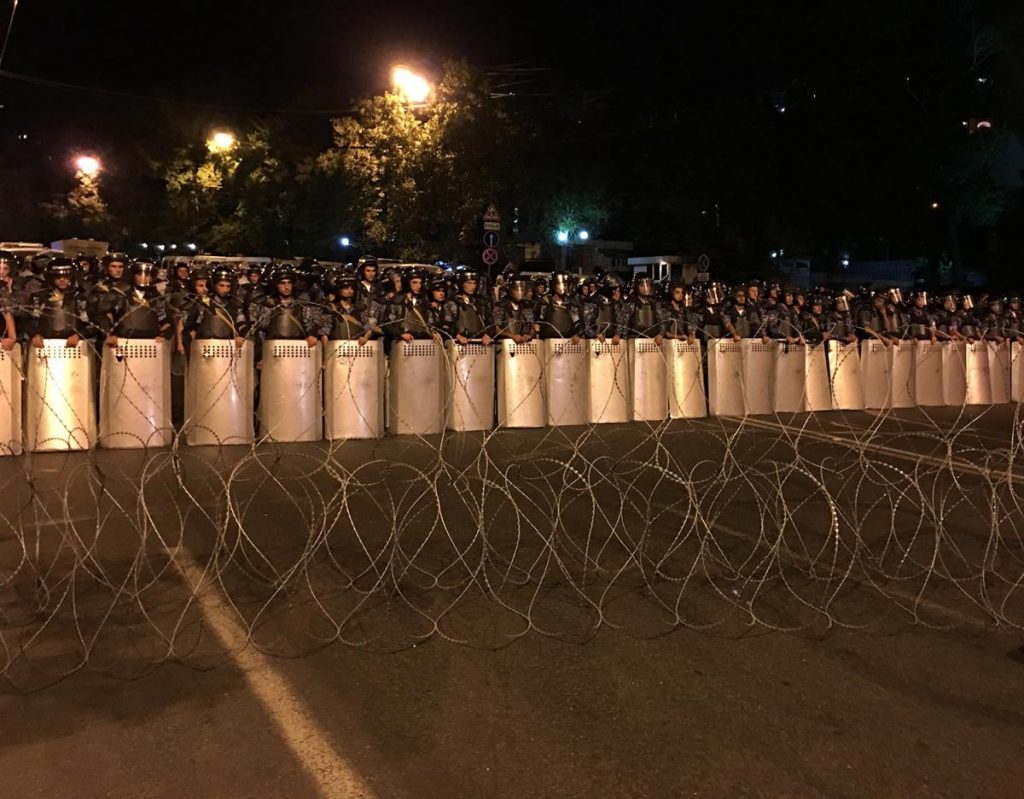 HRW: Police Used Excessive Force at Yerevan Protest